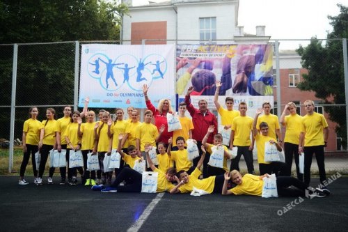 Одесские школьники со знаменитыми спортсменами приобщились к «Европейской неделе спорта» (фото, видео)