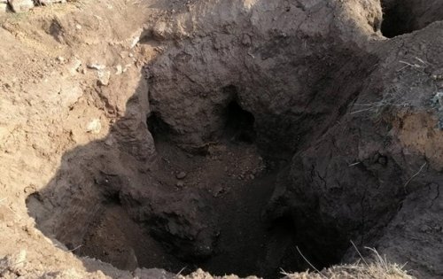 "Черные археологи" разграбили курган на Запорожье