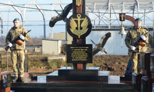 В Одесской области открыли памятник морским пехотинцам, погибшим за Украину