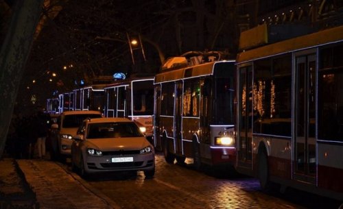 График работы общественного транспорта Одессы в новогоднюю ночь