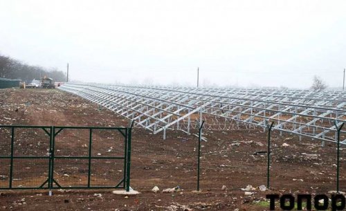 На Болградской свалке строят солнечную электростанцию