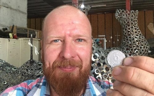 В Одессу из Ужгорода прислали 5,5 кг пятикопеечных монет для новой скульптуры