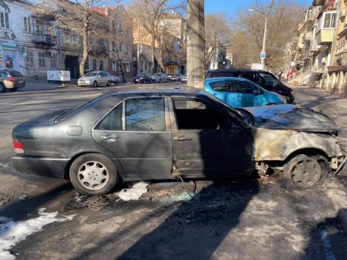 Одесскому активисту-патриоту сожгли машину (фото)