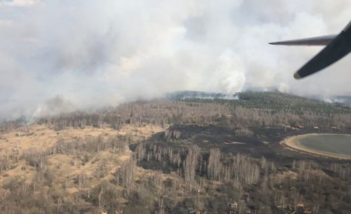 Пожар в зоне ЧАЭС распространился на территорию более 100 гектаров