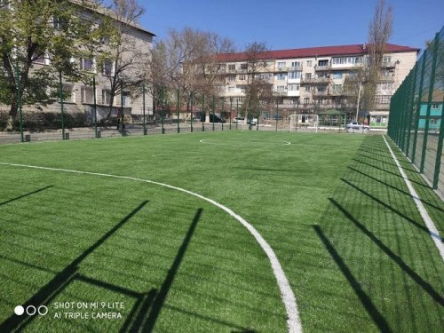 В Ренийском лицее построена новая спортивная площадка