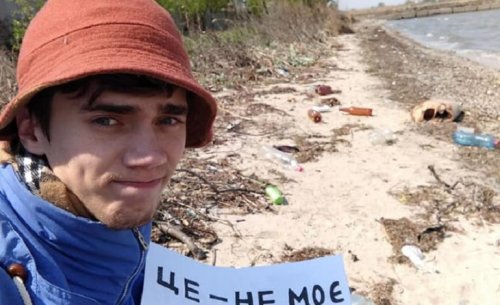 Паренёк из Белгорода-Днестровского сам убирал побережье лимана