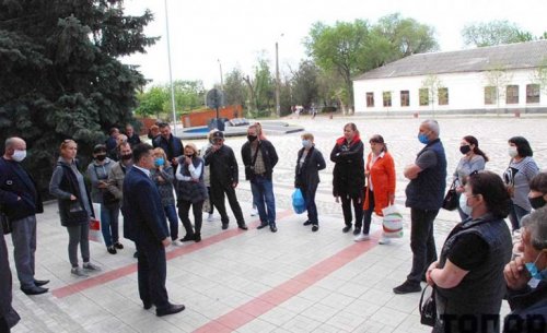 В Болграде предприниматели требовали встречи с руководством РГА и открытия рынка