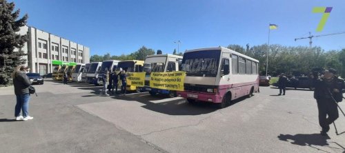 В Одессе протестуют междугородние перевозчики