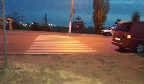 В Черноморске автомобиль сбил девочку на пешеходном переходе