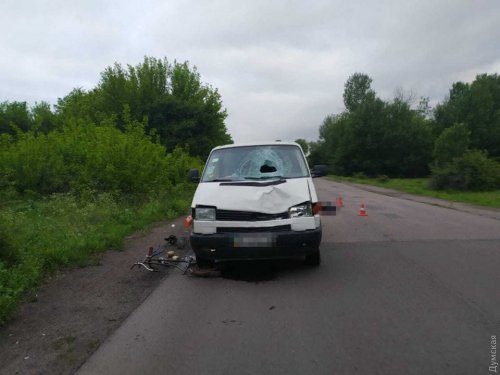 В Одесской области велосипедист погиб в ДТП с микроавтобусом