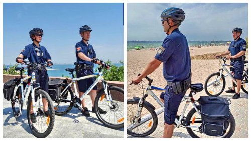 Одесские пляжи и парки патрулирует полиция на велосипедах