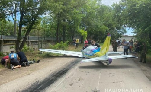 Одесская область: на Овидиопольской дороге упал легкомоторный самолет (фото)