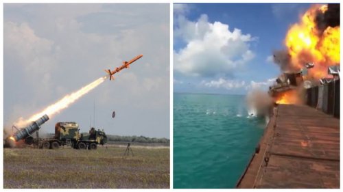 Украинская ракета «Нептун» под Одессой успешно попала и затопила цель во время учений (видео)