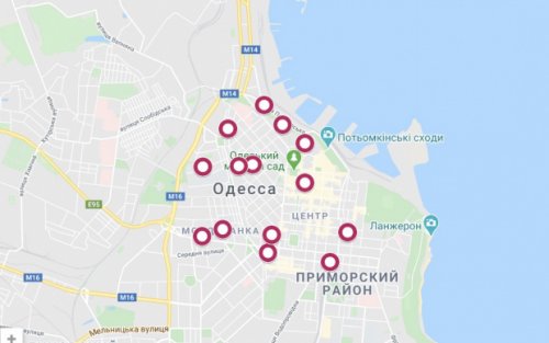 Сомнительные стройки в центре Одессы можно увидеть на онлайн-карте