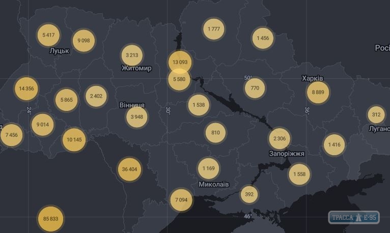 За сутки в Украине выявлены 2096 случаев коронавируса , 173 — в Одесской области