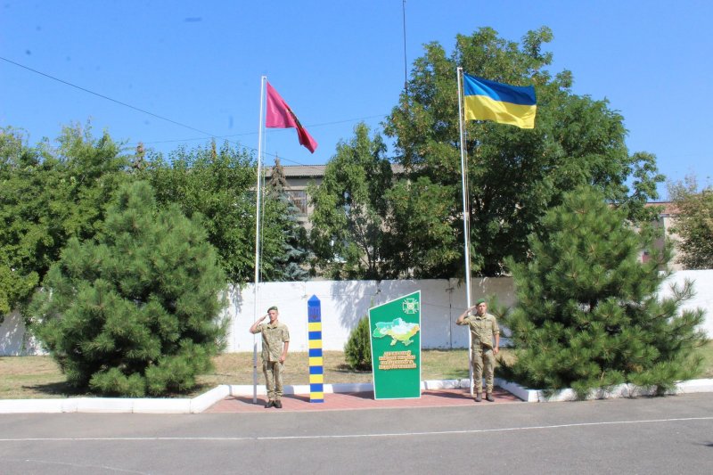Воины-пограничники Белгорода-Днестровского отметили День Государственного Флага и День Независимости Украины