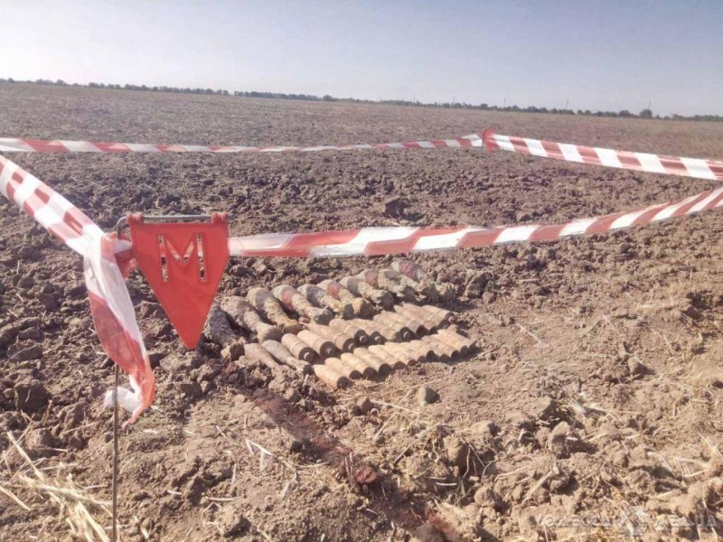 35 артиллерийских снарядов найдены и уничтожены в Одесской области (фото)