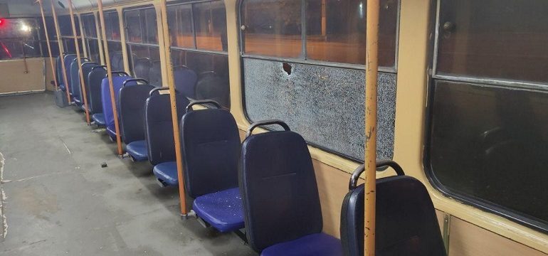 В Одессе вандалы крушат трамваи