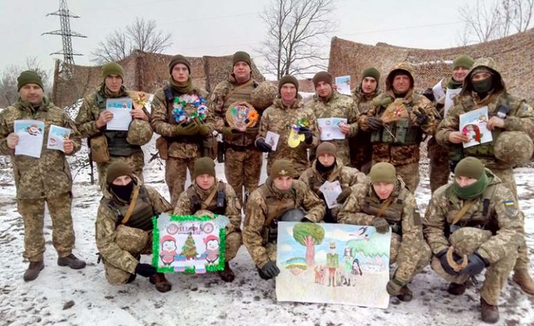 Болградских морпехов поддержали дети Донбасса