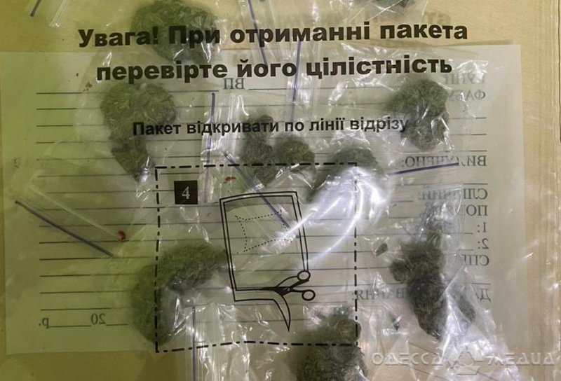 В Одесской области полицейские нашли в доме 22-летнего парня 9 свертков с каннабисом