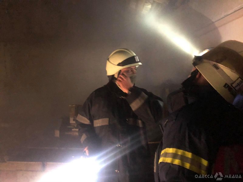 В Одесской области 22 спасателя ликвидировали возгорание склада (фото)
