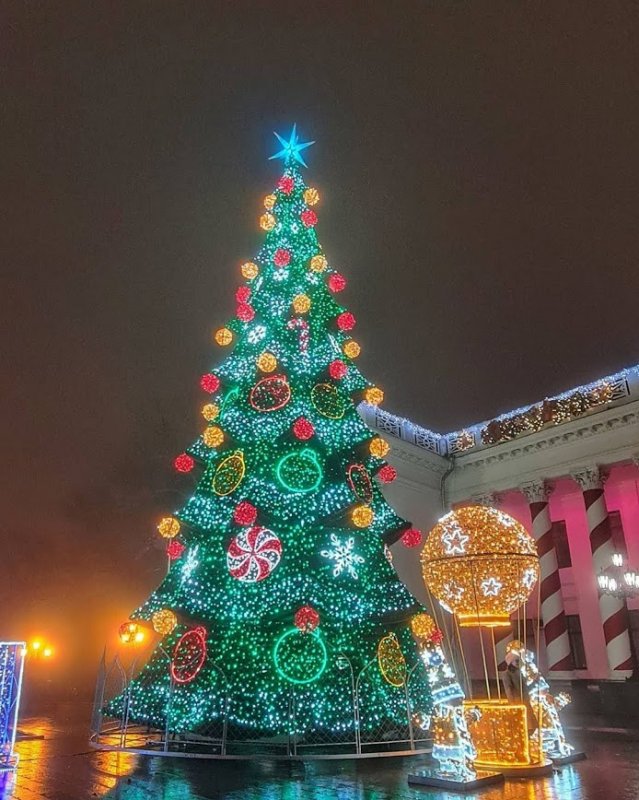 Красивая туманная Одесса перед Новым Годом (фото)