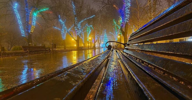 Красивая туманная Одесса перед Новым Годом (фото)