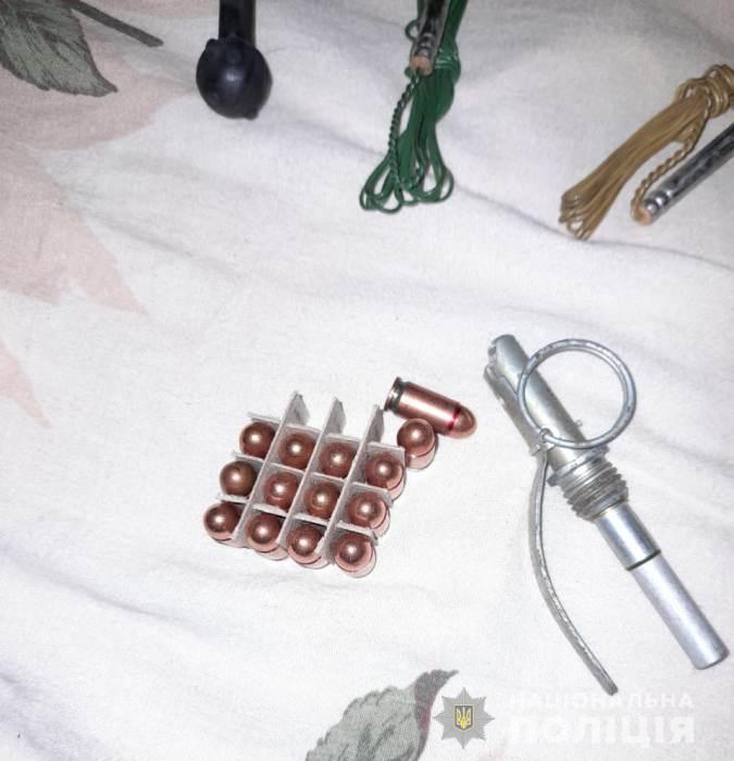 Во время обысков у жителя Одесской области нашли оружие и кусты конопли (фото)