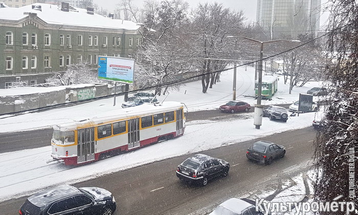 В Одессе перестали ходить трамваи №17