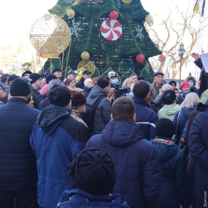 Одесситы протестовали против повышения коммунальных тарифов