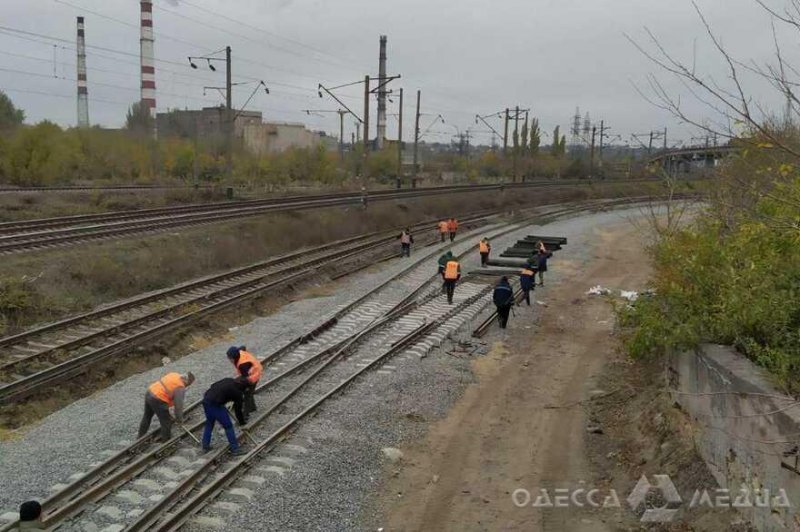 Завершено строительство подъездной железной дороги от «Сухого порта» до станции Одесса-Пересыпь