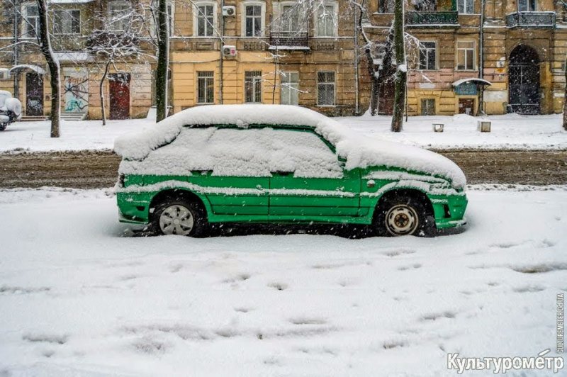 Такое не каждый день увидишь: Одессу не узнать в метель (40 фото)