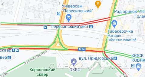 Планируйте маршрут: на дорогах Одессы сегодня – заторы (карты)