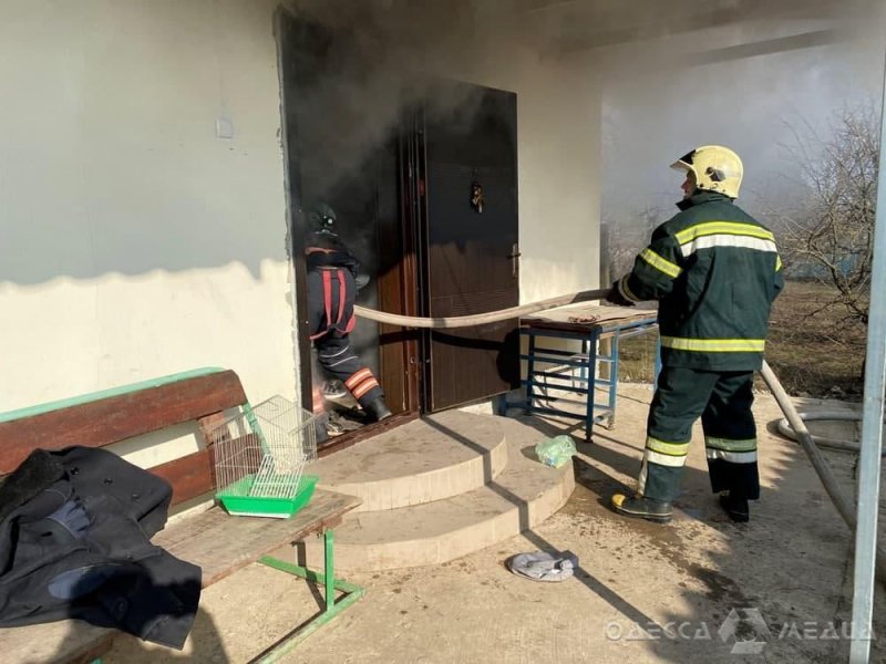 Одесская область: спасатели ликвидировали пожар в жилом доме (фото)