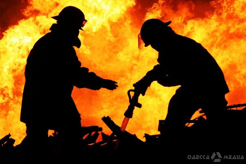 Пожар в частном доме под Одессой: мужчина погиб, женщину спасли (фото)