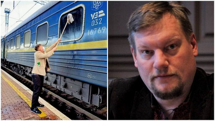 Датчанин помыл окна в поезде Измаил-Киев – надоело смотреть через грязь