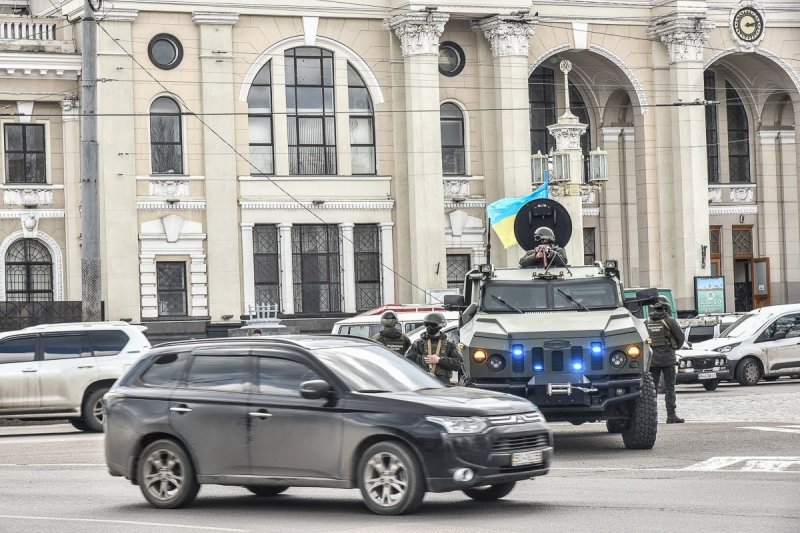 В Одессе замечены броневики с пулеметчиками – это антитеррористические учения