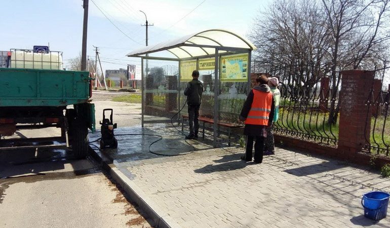 Автобусные остановки в Белгороде-Днестровском благоустраивают