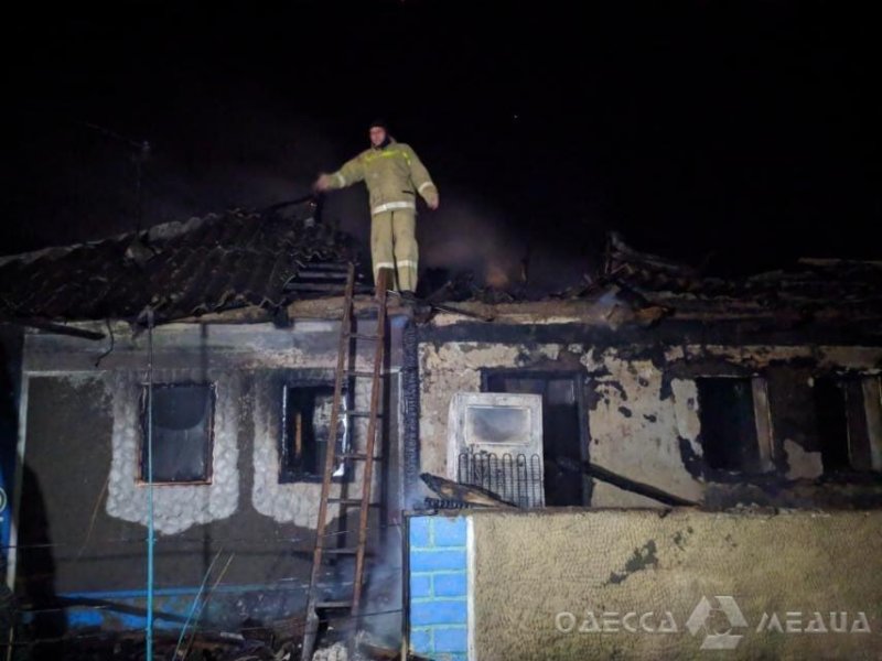 В Одесской области во время пожара пострадали дети