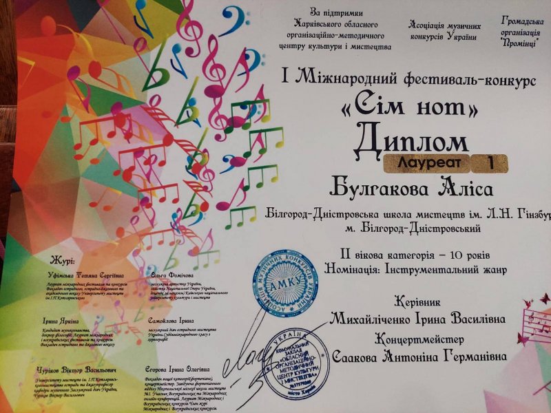 Юная скрипачка из Белгорода-Днестровского победила в Международном конкурсе