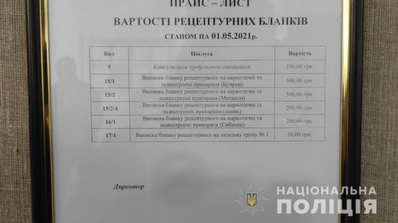 В Одессе врачи за 500 грн выписывали рецепты на метадон и бупренорфин (фото, видео)