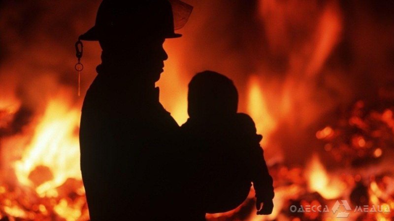 11-летний житель Одесской области во время пожара был закрыт в квартире