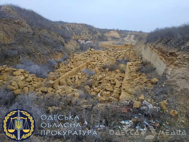 В Одесской области с помощью камнерезных машин незаконно добывали ракушняк (фоторепортаж)