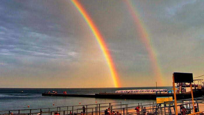 В Одессе наблюдали двойную радугу (фото)