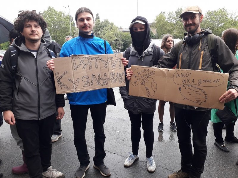 Одесситы митинговали в защиту Куяльника и против строительства там шоссе
