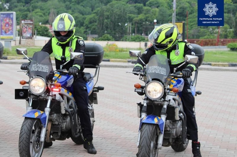 Патрульные полицейские Одессы пересели на мотоциклы