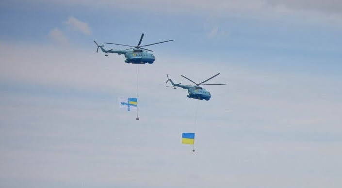 В воздушном параде над Одессой участвовало НАТО (фото, видео)