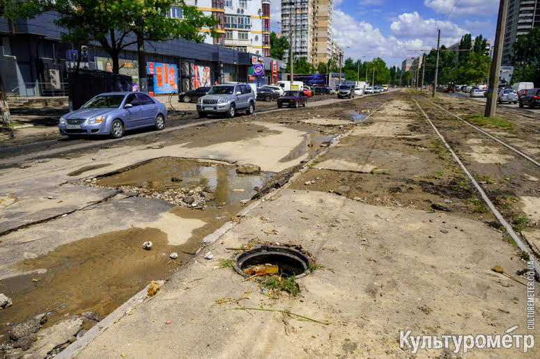 Разрушения улицы Балковской после потопа (фото)