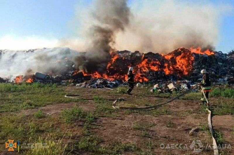 За прошедшие сутки одесские спасатели ликвидировали 8 пожаров на открытых территориях