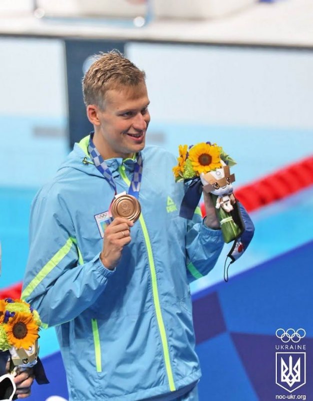 Четвертую медаль Украине на Олимпиаде принес пловец Михаил Романчук
